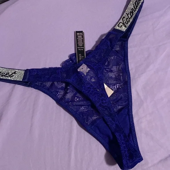 NEW…VICTORIA'S SECRET Blue G-String - Picture 5 of 9